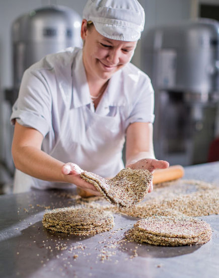 Woman baking